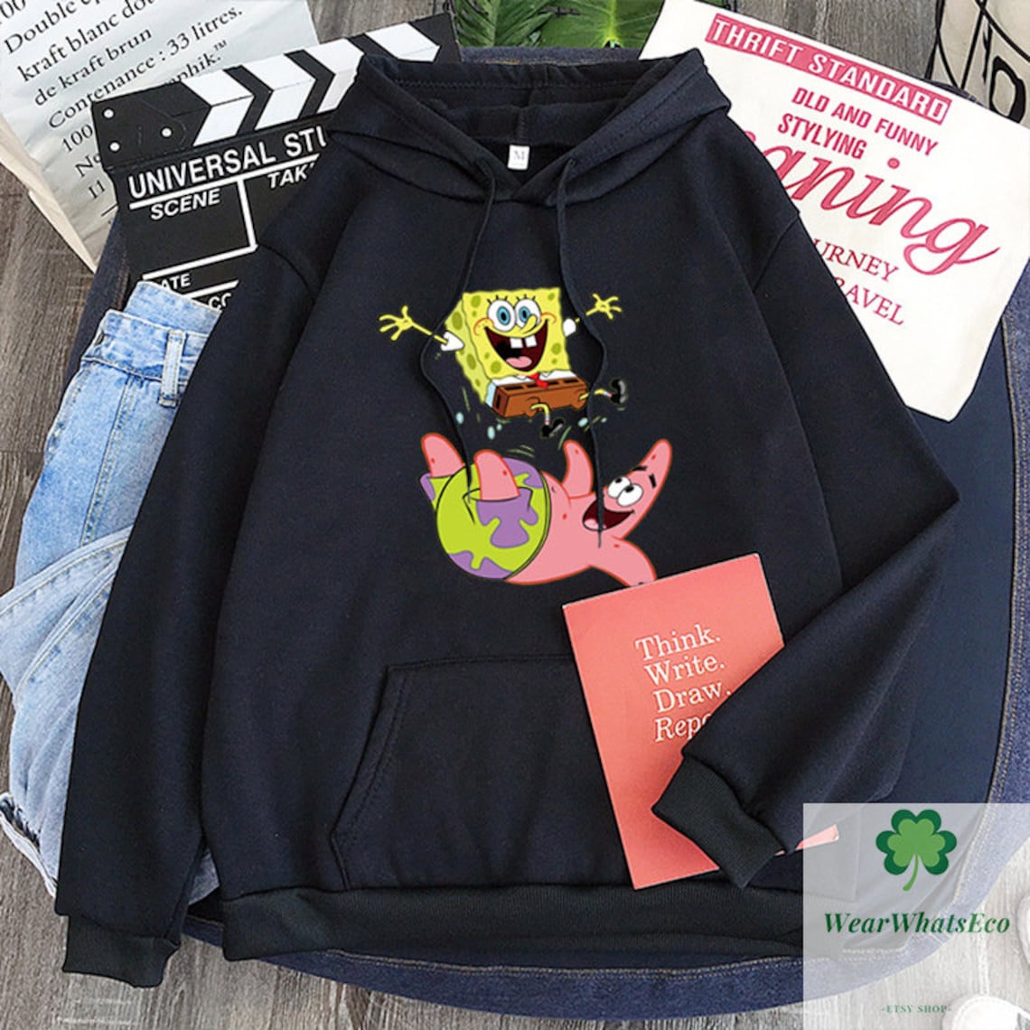 sponge bob and patrick hoodie