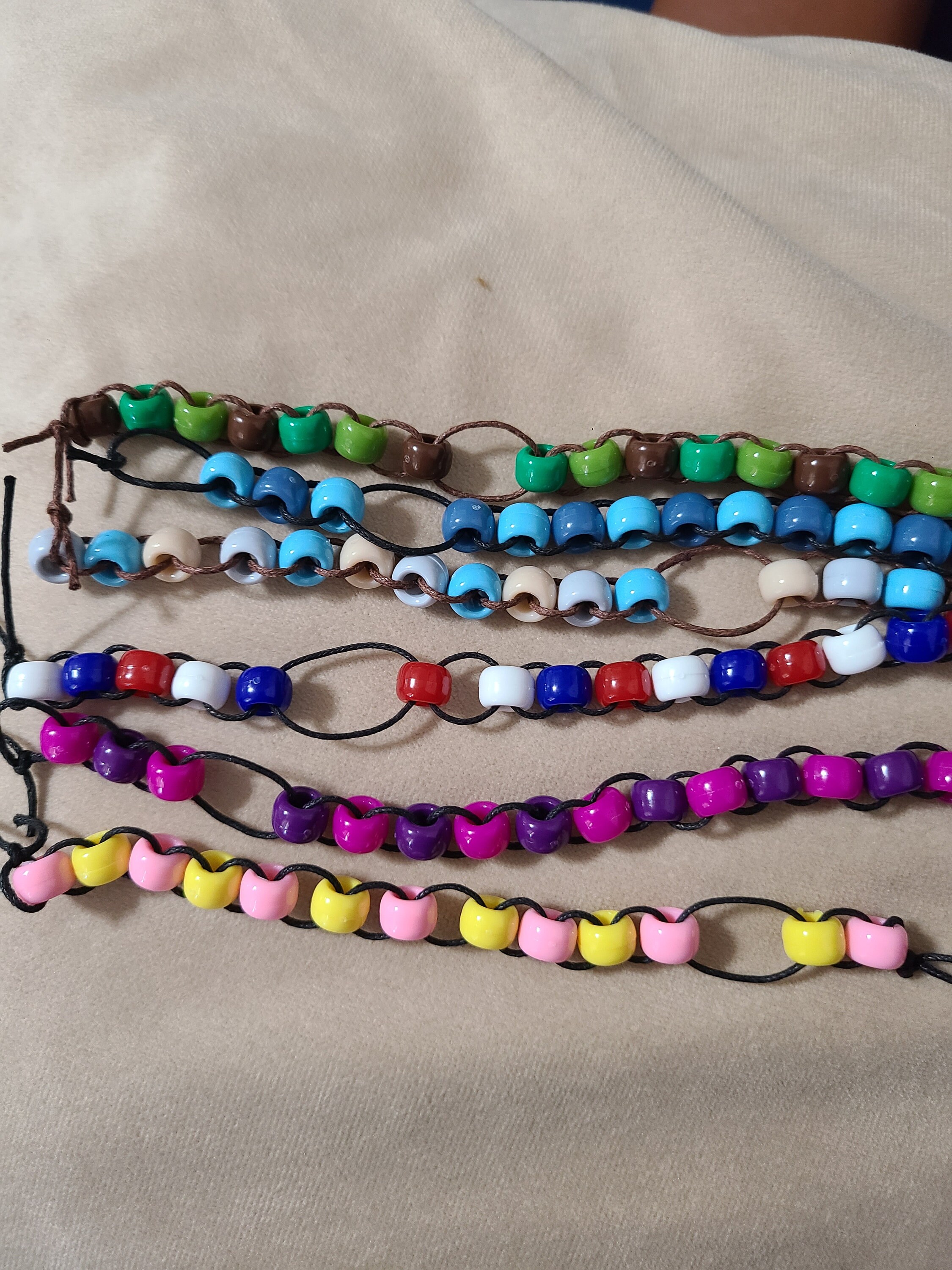 Pony Bead Fidget Bracelet Etsy