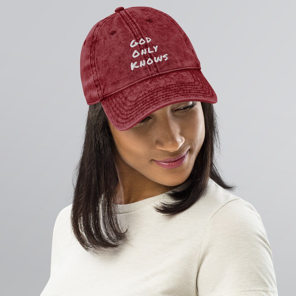 God Only Knows Vintage Cotton Twill Cap - Etsy