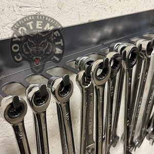 Garage Wrench Holder:  Tool Organizer