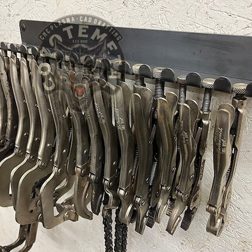 Vise Grip / Clamp Tool Shop Organizer Holds 15 Tools Etsy