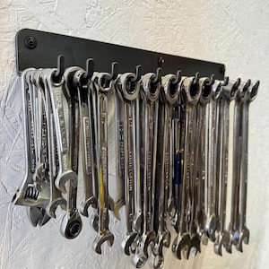 Garage Wrench Holder:  Tool Organizer