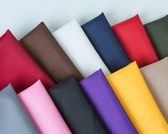 Tissu de doublure en polyester : couleurs unies, 150 cm de large, couture de vêtements