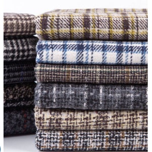 Plaid fabric,Dress pants skirt coat clothing  fabric