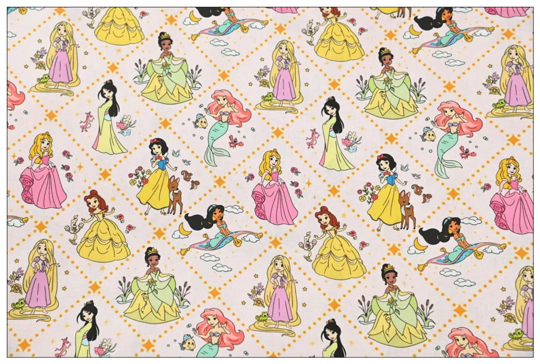 Princess Decorative Pattern Princess Pattern Fabric , Cotton Fabric - Etsy UK