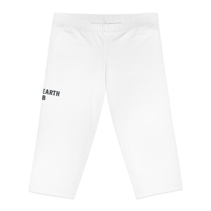 Stylish Women&#39;s Capri Leggings, Comfortable Activewear, Yoga Pants, Fitness Apparel, Casual Wear, Earth Citizen Club Theme