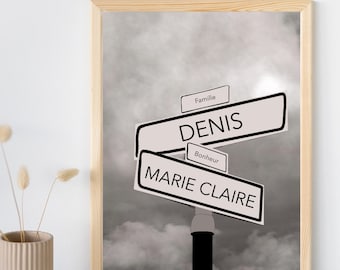 Affiche Famille Panneau Personnalisé
