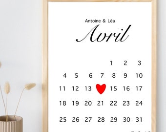 Affiche .  Date . Rencontre . Mariage . Naissance . Anniversaire