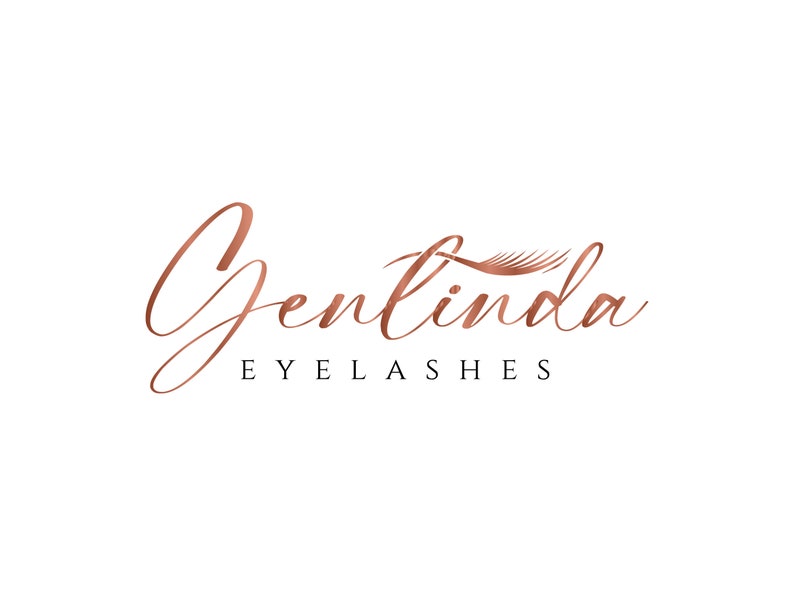 Eyelash Logo Design Signature Logo Brows Logominimalist Etsy