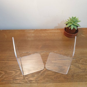 Clear Acrylic Bookends
