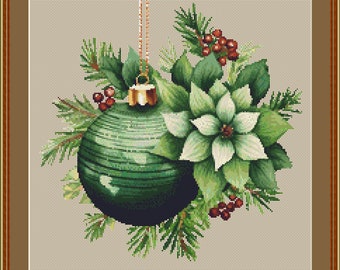 Christmas bulbs 1 Cross Stitch Pattern , Christmas bulbs Cross Stitch Pattern , Christmas bubbles needlework , Pattern Keeper app compatible
