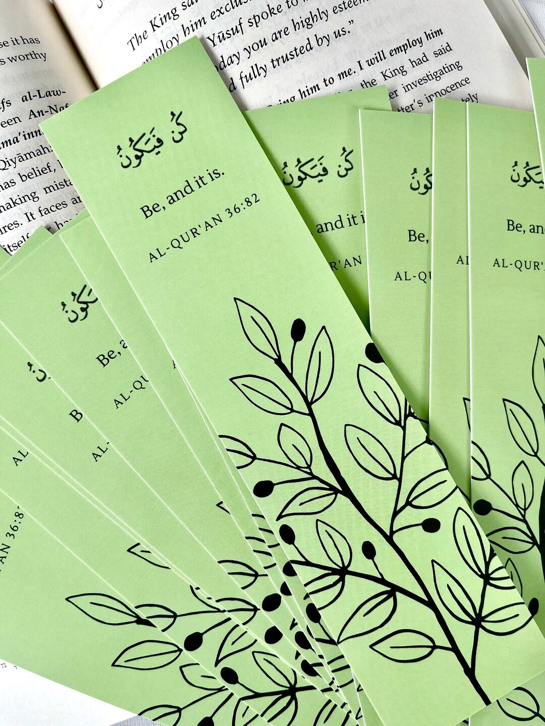 Islamic Bookmark Qur'an Ayat Islamic Stationary Etsy