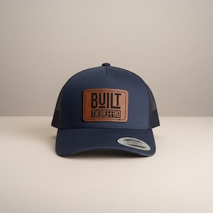 Built Different Hat Leather Patch Hat Trucker Hat for Men Motivational Snapback Custom Engraved Hat Gift for Him Dad Hat Streetwear Cap