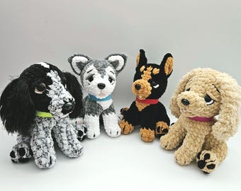 Mini pluche hondjes – handgemaakt gehaakt puppy'tje