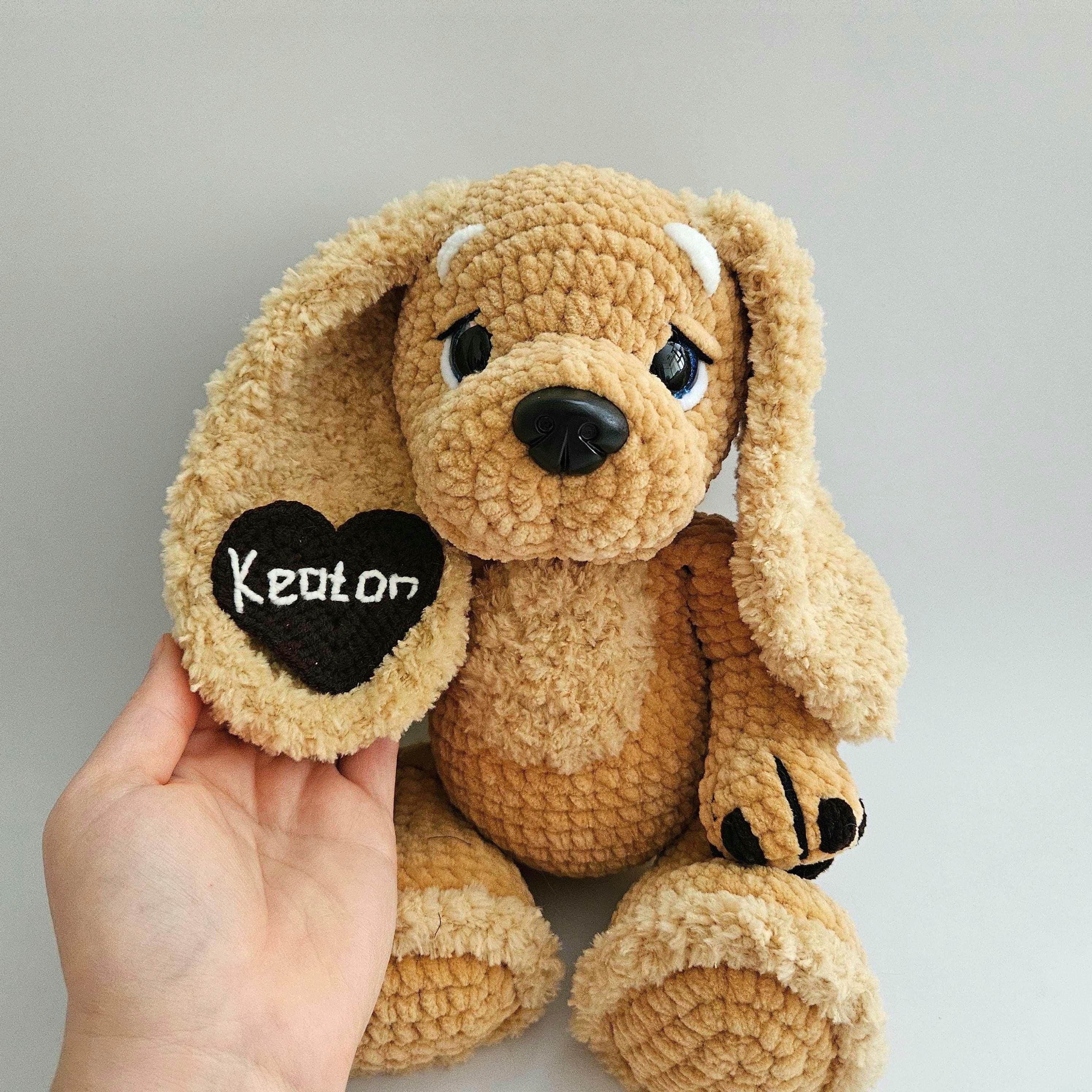 ハンドメイド* ぬいぐるみ*スパニエル*子犬* かぎ針編みのゴールデンコッカースパニエルのぬいぐるみ：手作りの犬の