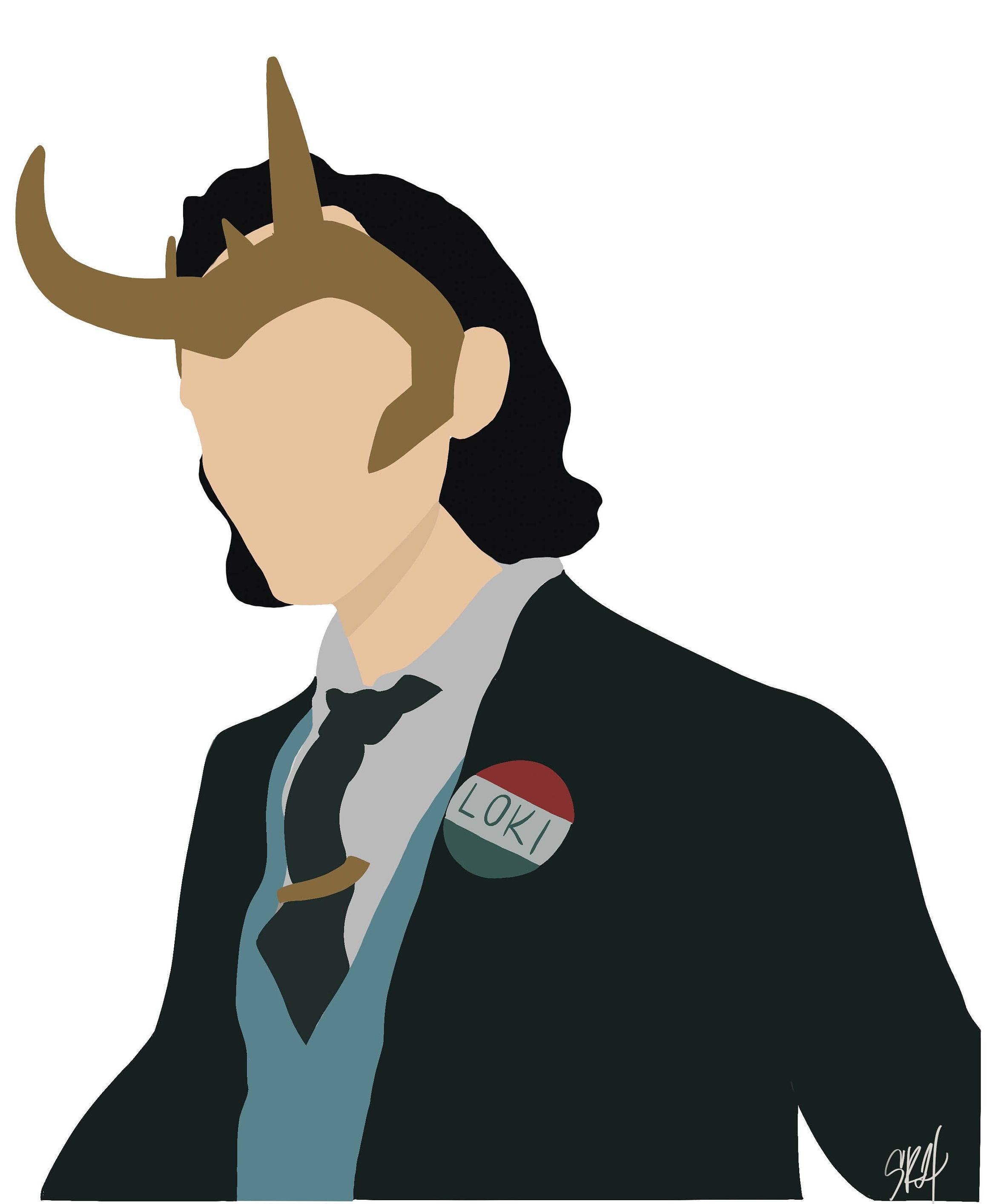 Loki Vinyl Sticker - Etsy