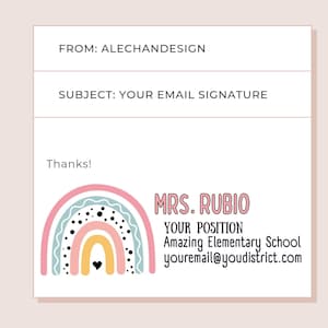 Teacher Email Signature!
