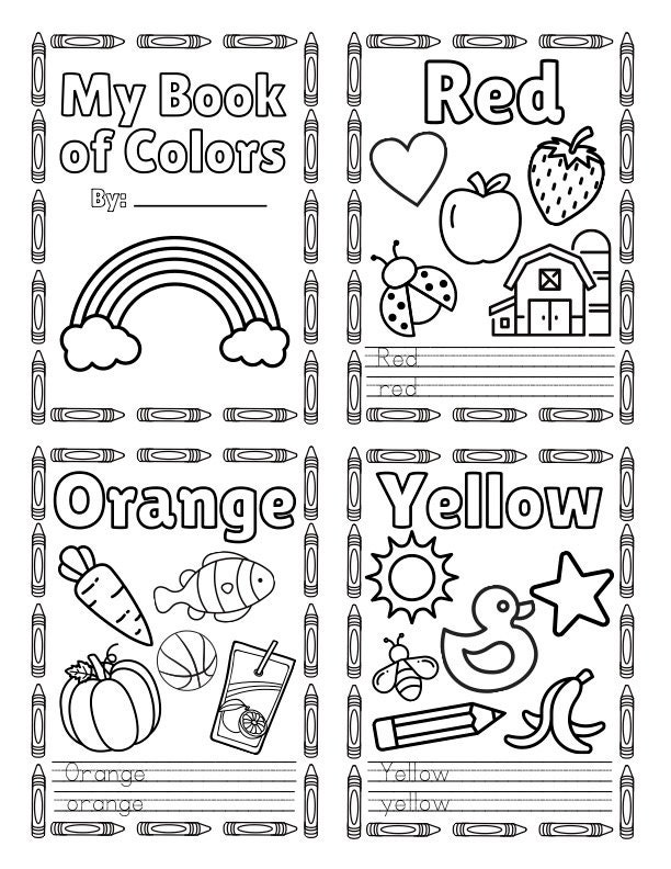 Free Printable My Color Book Coloring Pages Activity » Share