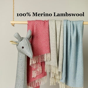 Bronte 100% Merino Lambswool Gold Milan Blanket RRP £109 