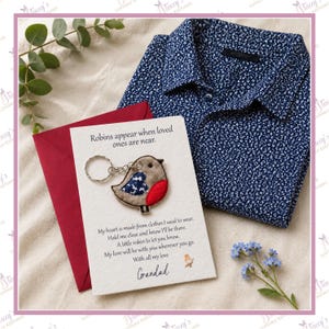 Memorial Robin Keepsake – Made from Loved One’s Clothing