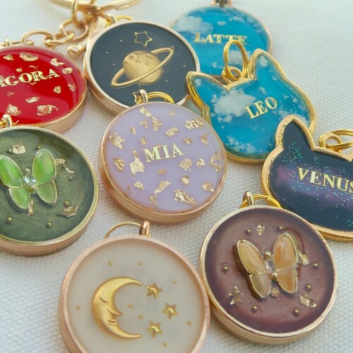 Glow in the Dark Pet ID Dog ID Dog Name Tag Pet Name Tag Etsy