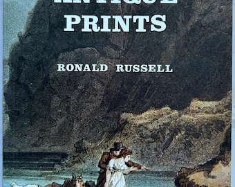 Discovering Antique Prints by Ronald Russell - antique map reference book signed by author