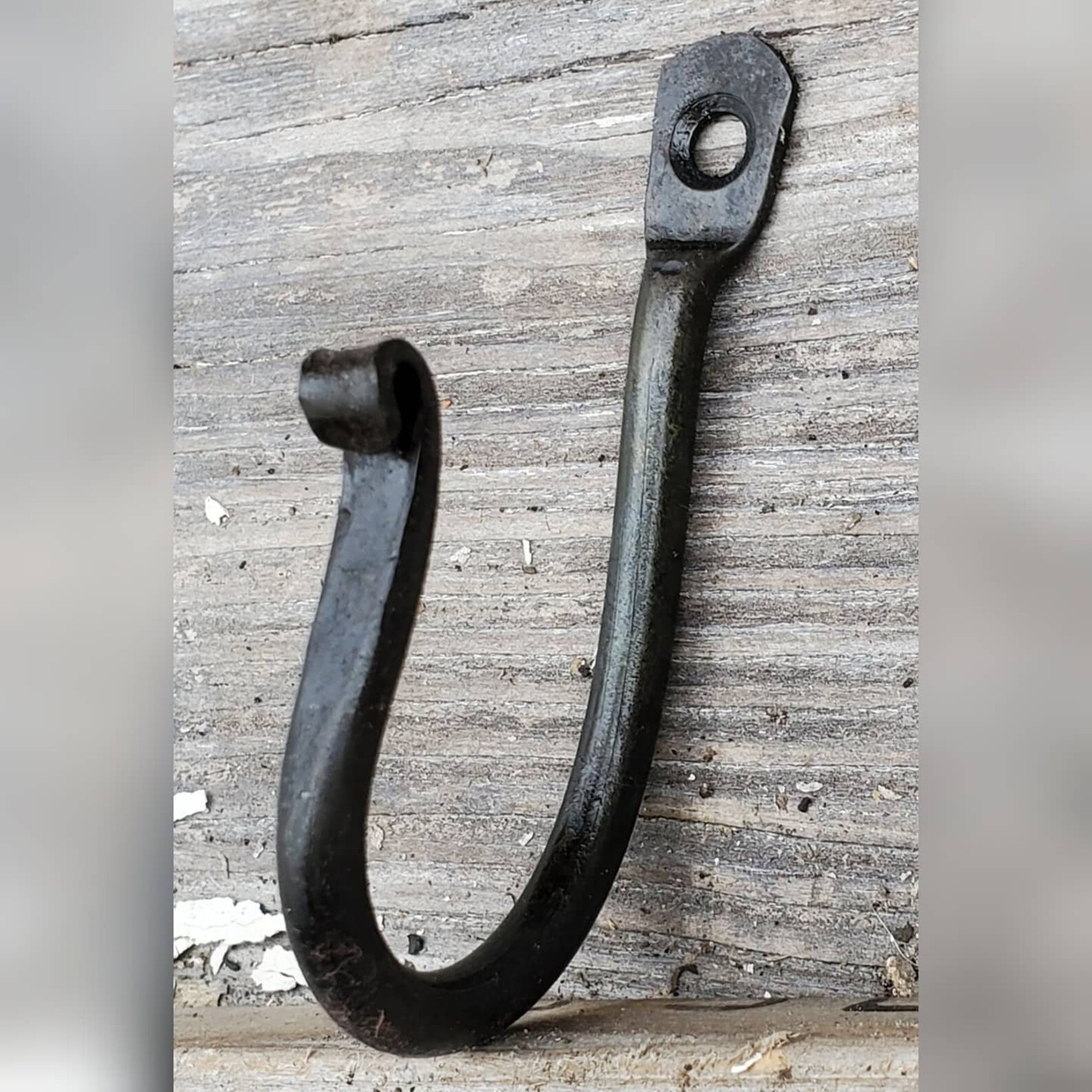 Traditional Blacksmith Hook Set of 5 Round Etsy