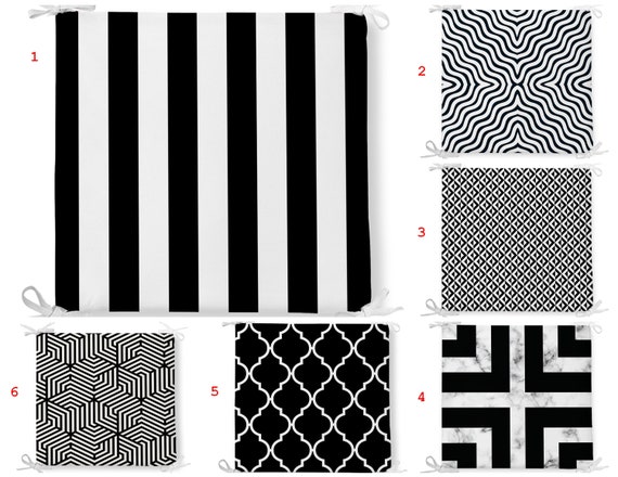 Black and white chair pad Clearance