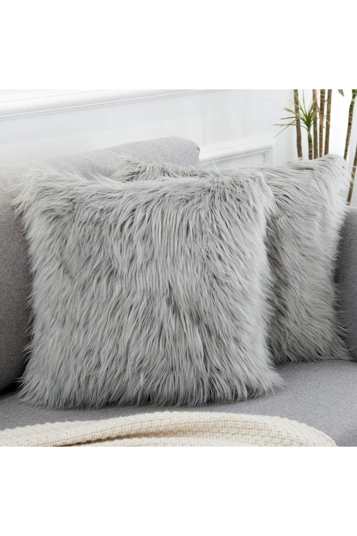 Plush Throw Pillow Luxury Plush Pillow Fluffy Pillow Cover Etsy