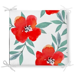 Rote Außenkissen Roter Küchenstuhl Kissen Sitzkissen außen | Etsy