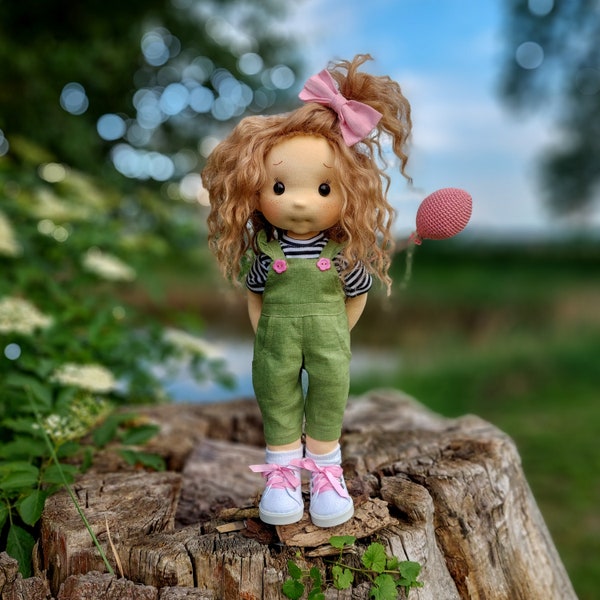 Fiona - Waldorf doll inspiration, Organic cotton doll, baby doll and dolls for collectors, gift doll, Art and Doll, waldorf dolls style