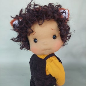 Sammy Waldorf doll inspiration, Organic cotton doll, baby doll and dolls for collectors, gift doll, Art and Doll, waldorf dolls style image 9