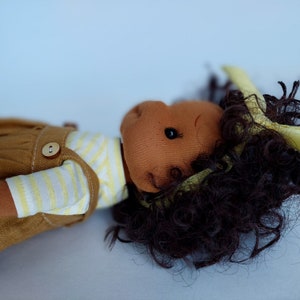 Gigi little hug Waldorf doll inspiration, Organic cotton doll, baby doll and dolls for collectors, gift doll, Art&Doll image 5