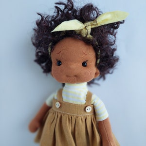 Gigi little hug Waldorf doll inspiration, Organic cotton doll, baby doll and dolls for collectors, gift doll, Art&Doll image 4