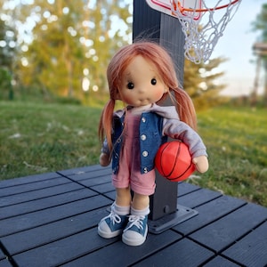 Nel - Inspiración muñeca Waldorf, Muñeca de algodón orgánico, Muñeca bebé y muñecas para coleccionistas, Muñeca de regalo, Arte y Muñeca, Estilo muñecas Waldorf