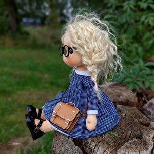 Emily Waldorf doll inspiration, Organic cotton doll, baby doll and dolls for collectors, gift doll, Art and Doll image 5