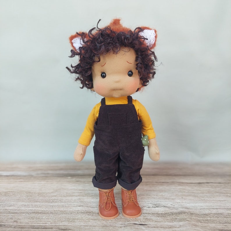 Sammy Waldorf doll inspiration, Organic cotton doll, baby doll and dolls for collectors, gift doll, Art and Doll, waldorf dolls style image 3