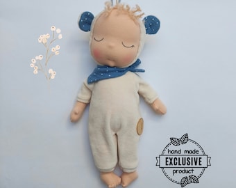 Sweet baby doll- cuddly toy organic cotton doll 30cm/12inch Waldorf doll inspiration