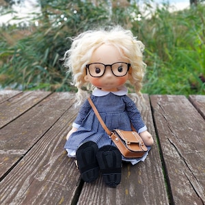 Emily Waldorf doll inspiration, Organic cotton doll, baby doll and dolls for collectors, gift doll, Art and Doll image 8