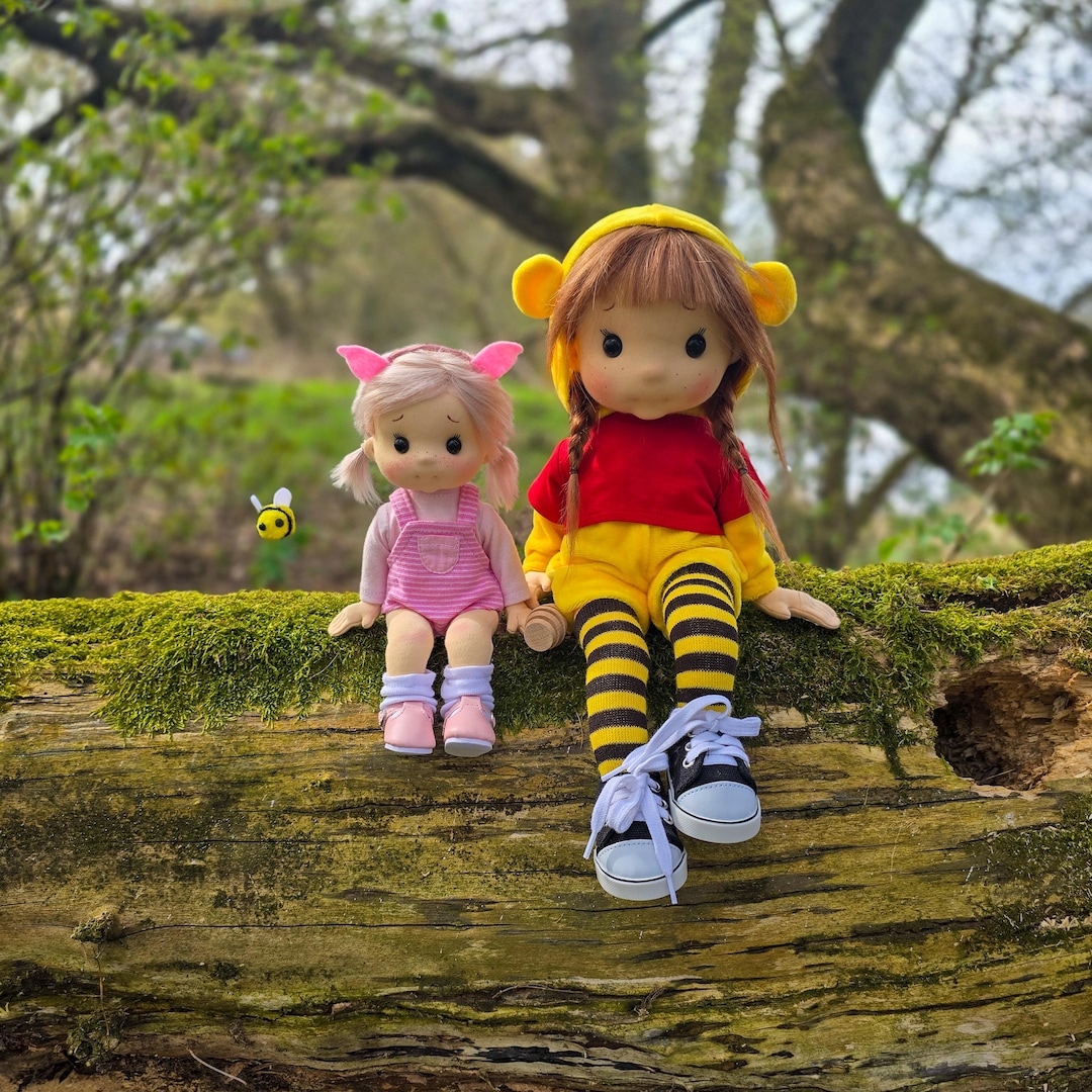 WINIE & MINI - Full Mobile Doll, Waldorf Doll Inspiration, Organic ...