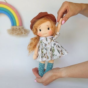 Lilo little hug Waldorf doll inspiration, Organic cotton doll, baby doll and dolls for collectors, gift doll, Art&Doll image 1