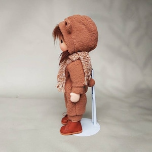 Teddy Waldorfpuppen-Inspiration, Bio-Baumwollpuppe, Babypuppe und Puppen für Sammler, Geschenkpuppe, Kunst und Puppe, Waldorfpuppen-Stil Bild 5