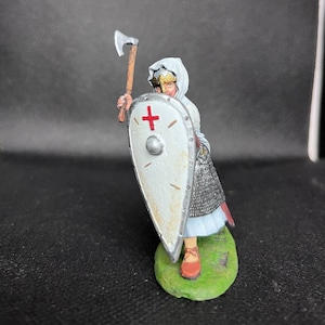 Toy Soldiers Action Figurines  Knight 54 mm Figures 1/32 Scale Tin Miniature Statuette Toys Sculptures  PAINTED.