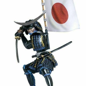 Samurai Hand Painted Miniature Figurine Resin 75mm 1/24