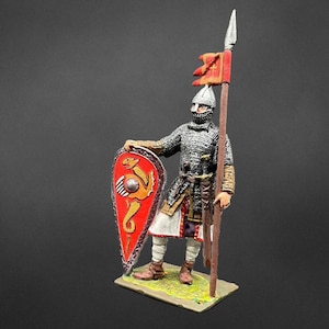 Toy Soldiers Action Figurines European Knight  54 mm Figures 1/32 Scale Tin Miniature Statuette Toys Sculptures  Painted&Unpainted