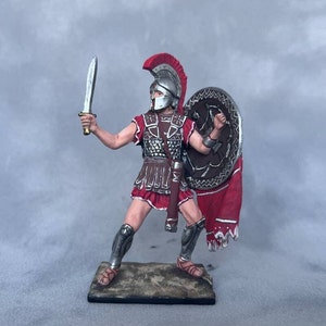 Greek Hoplite 5th BC Handmade Figurines Miniatures 54mm 1/32 tin Painted&Unpainted