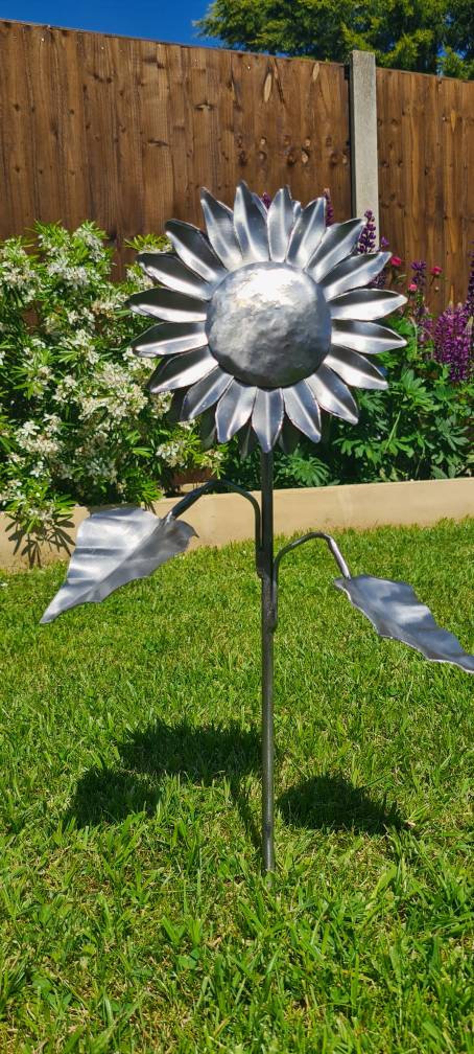 Handmade metal flowers perfect gift or remembrance Garden Etsy