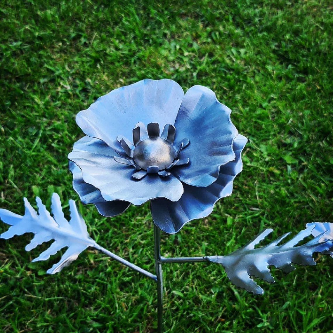 Handmade metal flowers perfect gift or remembrance Garden Etsy
