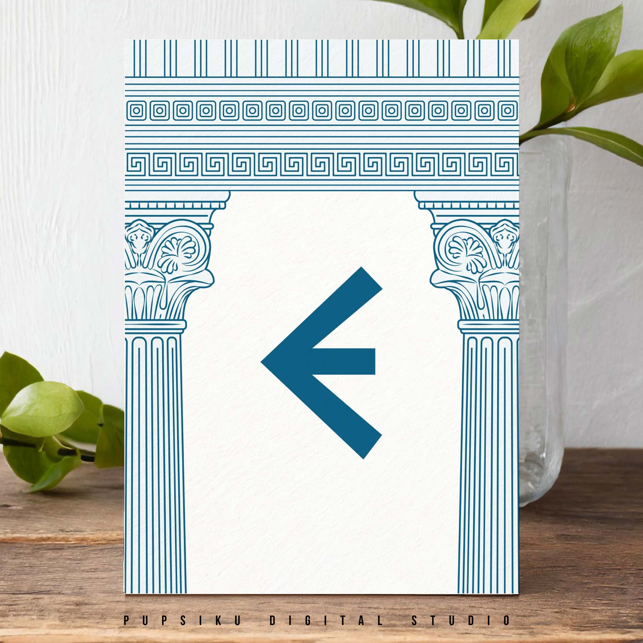 CUSTOM COLORS Flag Banner for an Ancient Greece Party, 5x7 Editable ...
