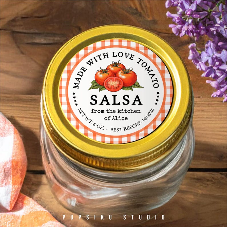 Tomato Salsa Label, 2